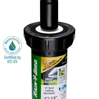 1802FDSPRS – 2 in Pop-up Spray Head – Full Pattern Dual Spray (360°) 15 ft Range with Pressure Regulator