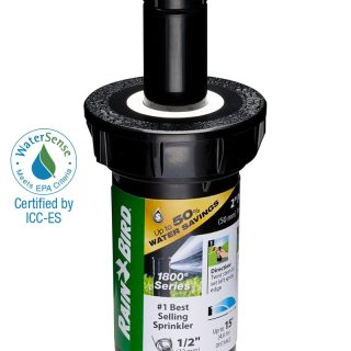 1802QDSPRS - 2 in Pop-up Spray Head - Quarter Pattern Dual Spray (90°) 15 ft Range with Pressure Regulator