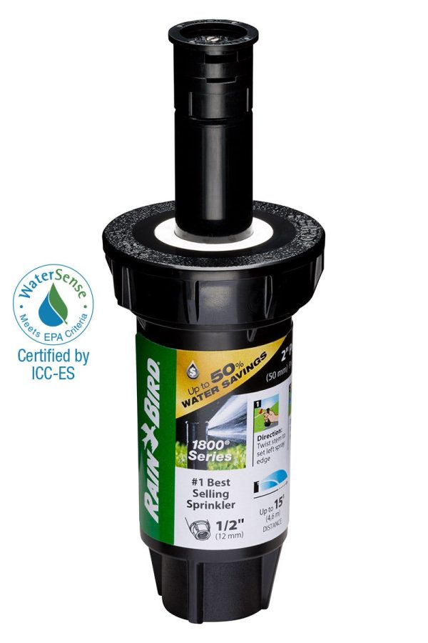 1802QDSPRS - 2 in Pop-up Spray Head - Quarter Pattern Dual Spray (90°) 15 ft Range with Pressure Regulator