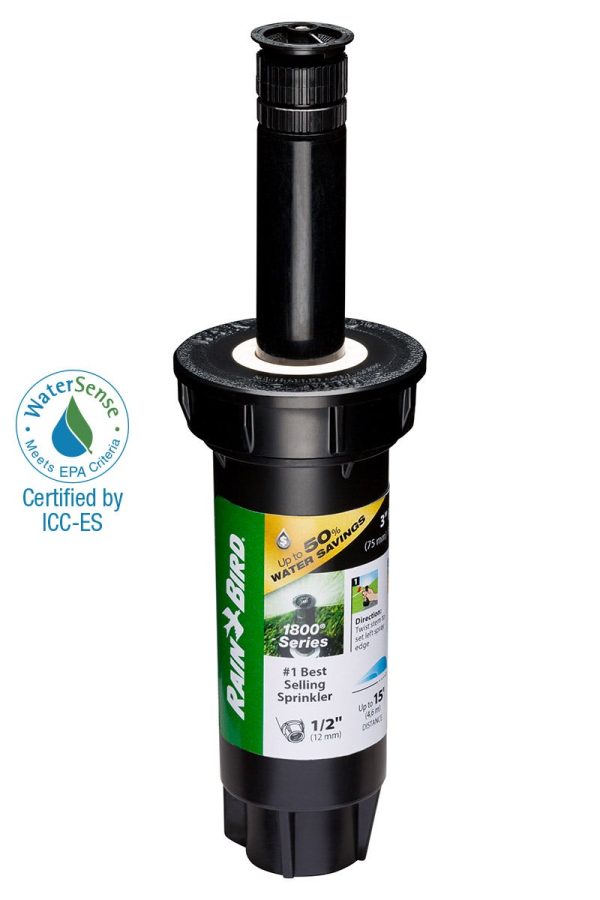 1803APPRS - 3 in Pop-up Spray Head - Adjustable Pattern (0-360°) 15 ft Range with Pressure Regulator