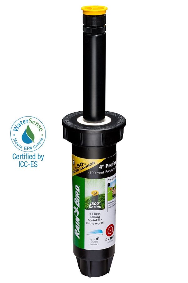 1804AP4PRS - 4 in Pop-up Spray Head - Adjustable Pattern (0 - 360°) 4 ft Range with Pressure Regulator