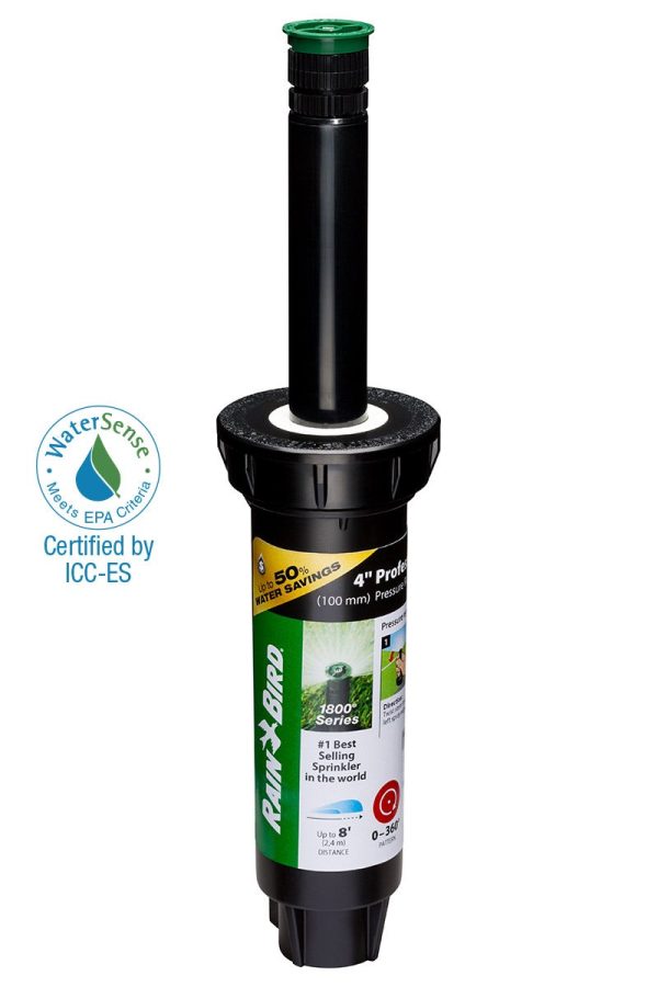 1804AP8PRS - 4 in Pop-up Spray Head - Adjustable Pattern (0 - 360°) 8 ft Range with Pressure Regulator