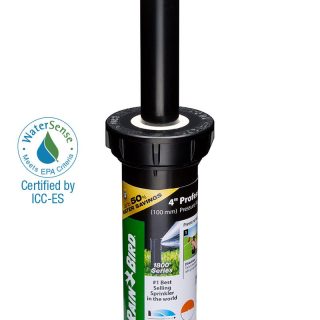 1804HDSP25 - 4 in Pop-up Spray Head - Half Pattern Dual Spray (180°) 15 ft Range with Pressure Regulator