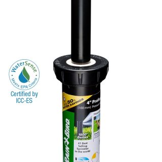 1804QDSP25 - 4 in Pop-up Spray Head - Quarter Pattern Dual Spray (90°) 15 ft Range with Pressure Regulator