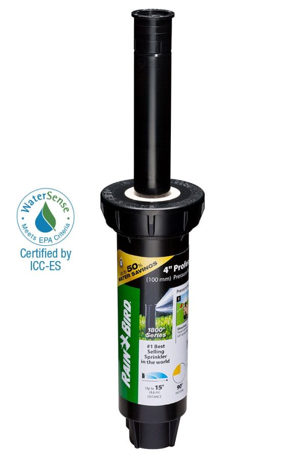 1804QDSP25 - 4 in Pop-up Spray Head - Quarter Pattern Dual Spray (90°) 15 ft Range with Pressure Regulator