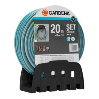 Classic Hose 13mm (1/2") x 20m INCLUDES Hose Bracket - GARDENA (NEW)