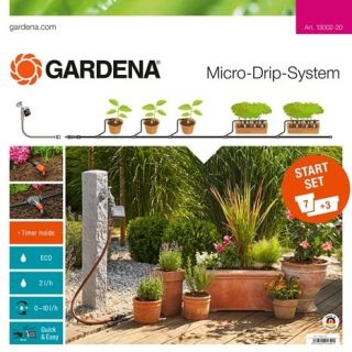 Starter Set Flower Pots M automatic Micro-Drip-System - GARDENA