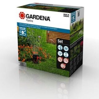 GARDENA -   Pipe Line System - Complete Set Pipeline with Oscillating Sprinkler