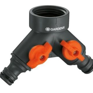 Twin-Tap Connector (939-20) with adaptors all sizes - GARDENA