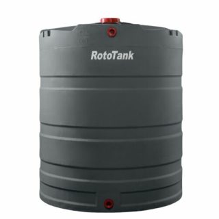 RotoTank Vertical 2500l Dark Grey water Tank